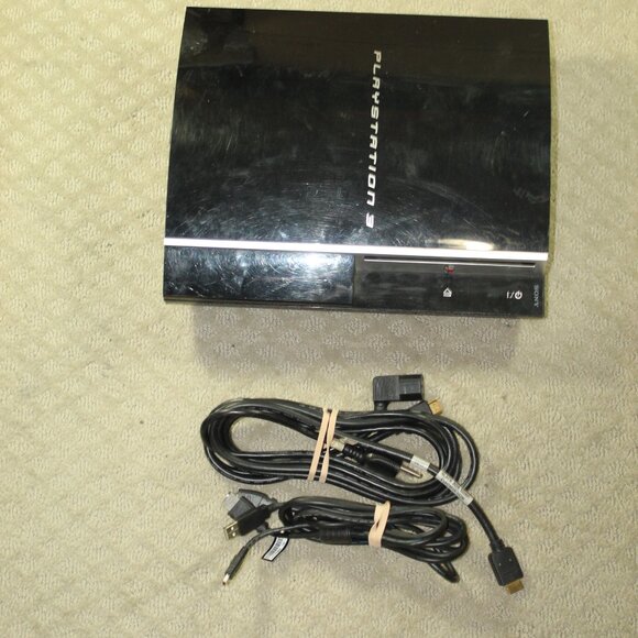 Sony PlayStation 3 Launch Edition 160 GB Console - Piano Black - Tested Working - Picture 1 of 3